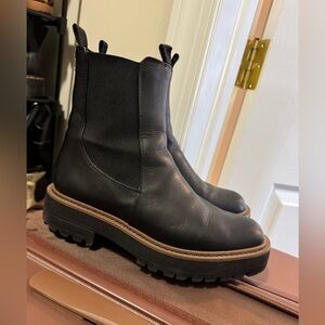 Sam Edelman Laguna Waterproof Lug Sole Chelsea Boots Size 8